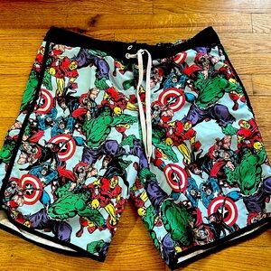 Marvel  Comics avengers shorts swim trunks